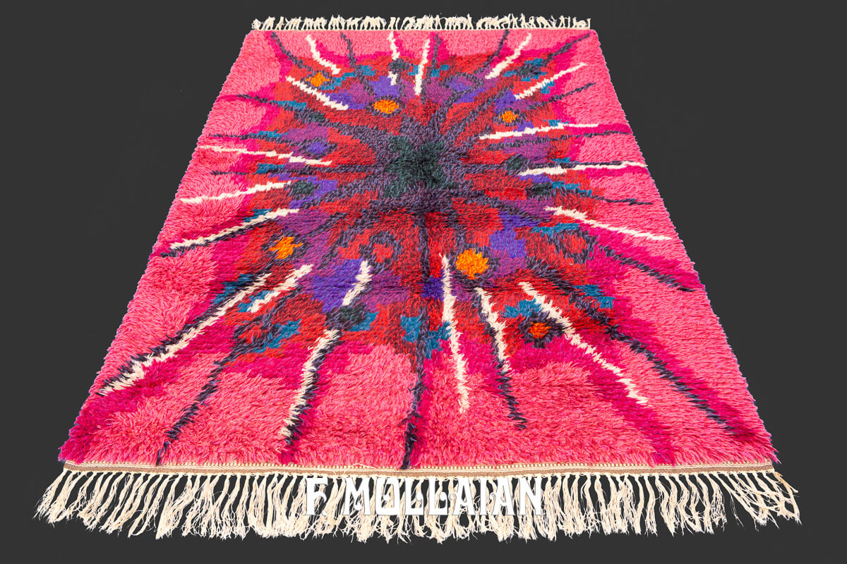 Rya Rug Abstract Design n°:981170